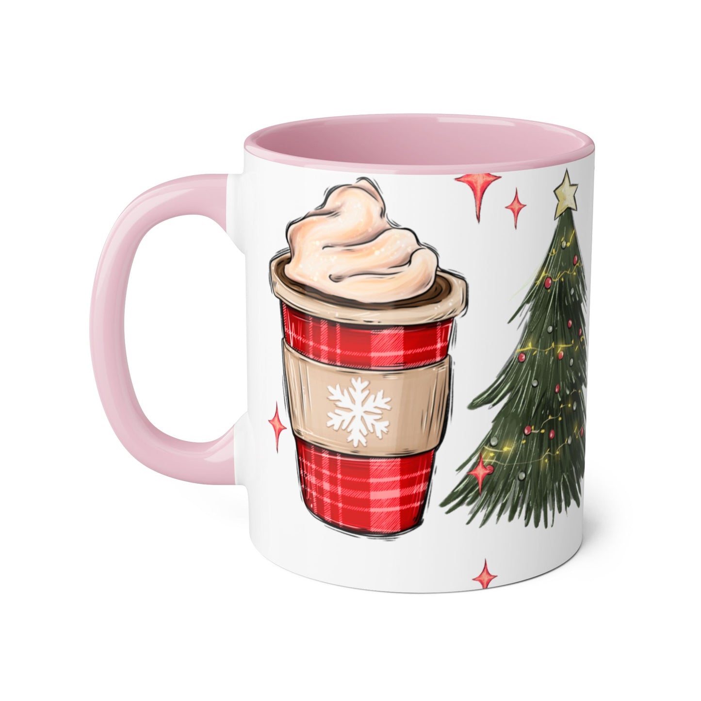 TIS THE SEASON CHRISTMAS HOCKEY Festive Hockey Accent Mug - 11oz Christmas Design - Resilient Mind Media