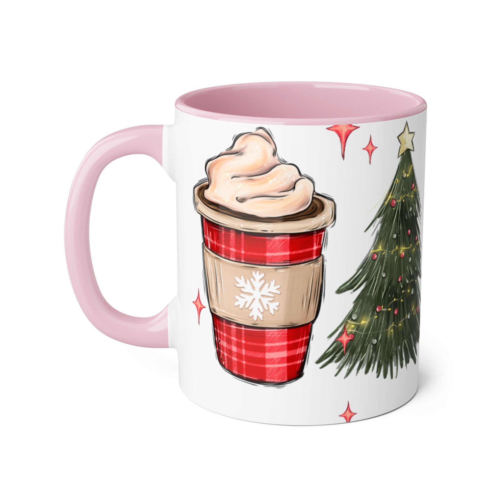 TIS THE SEASON CHRISTMAS HOCKEY Festive Hockey Accent Mug - 11oz Christmas Design - Resilient Mind Media