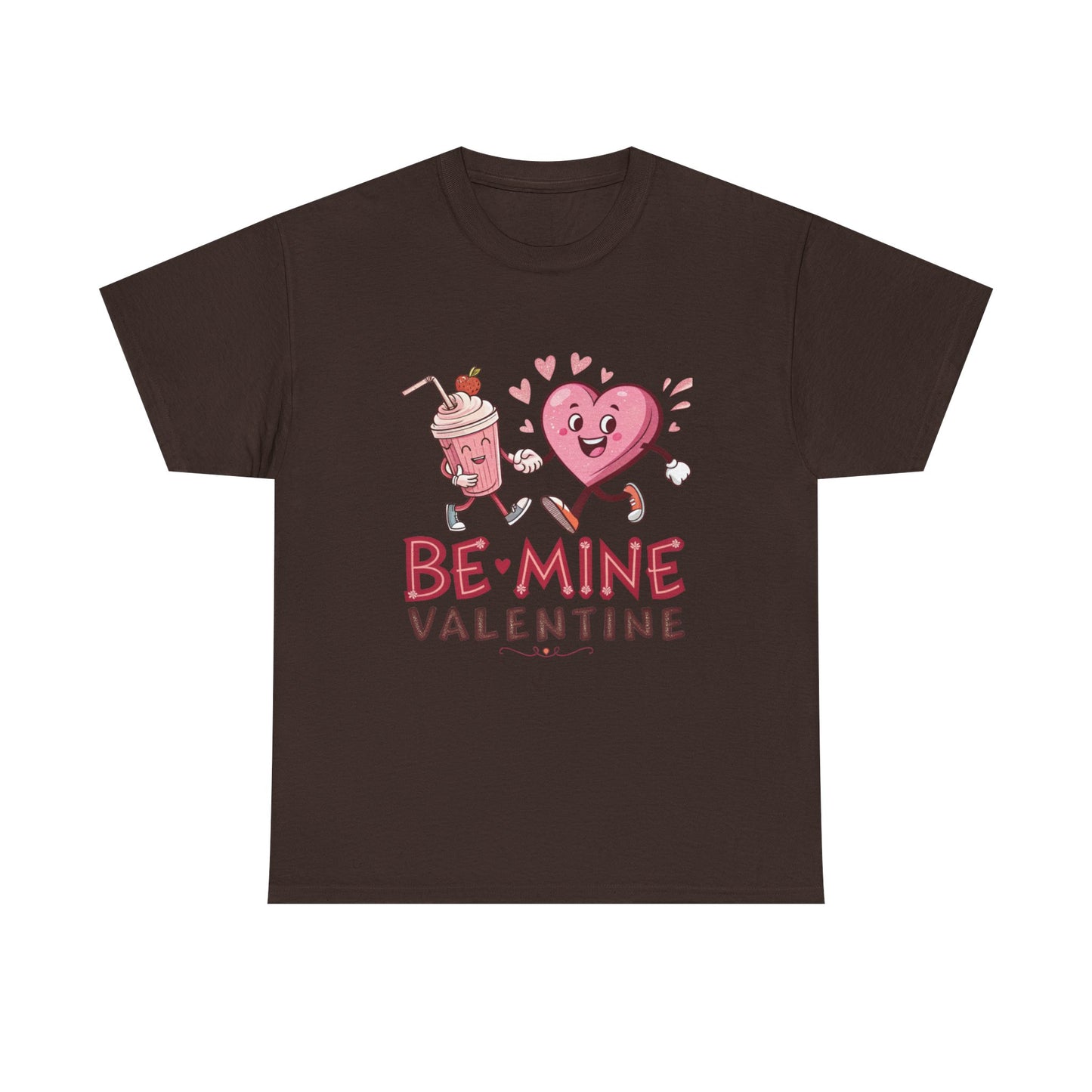 Valentine's Day Unisex Heavy Cotton Tee - 'Be Mine' Graphic T-Shirt - Resilient Mind Media