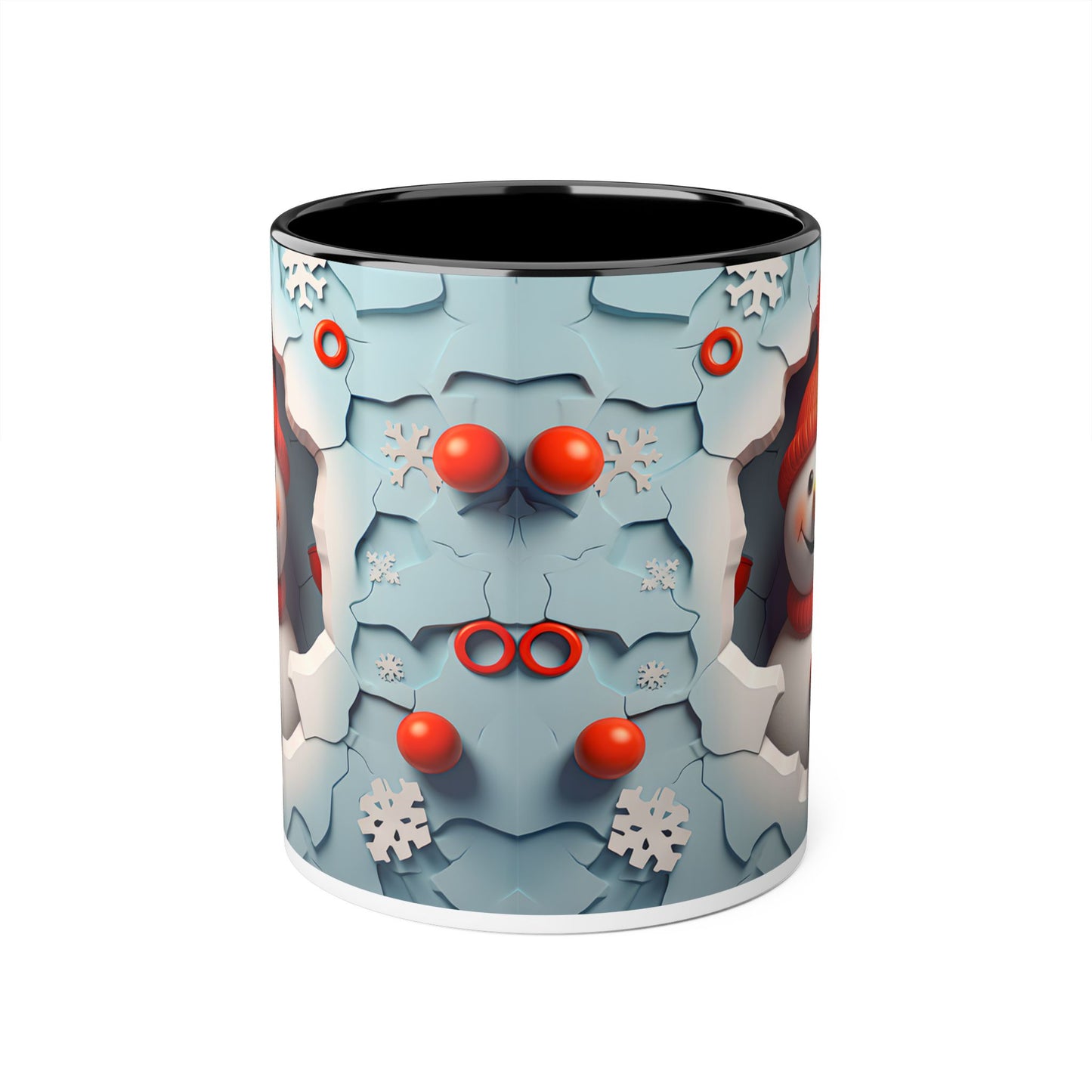 Winter Wonderland Accent Mug - 11oz Christmas Snowman Design - Resilient Mind Media