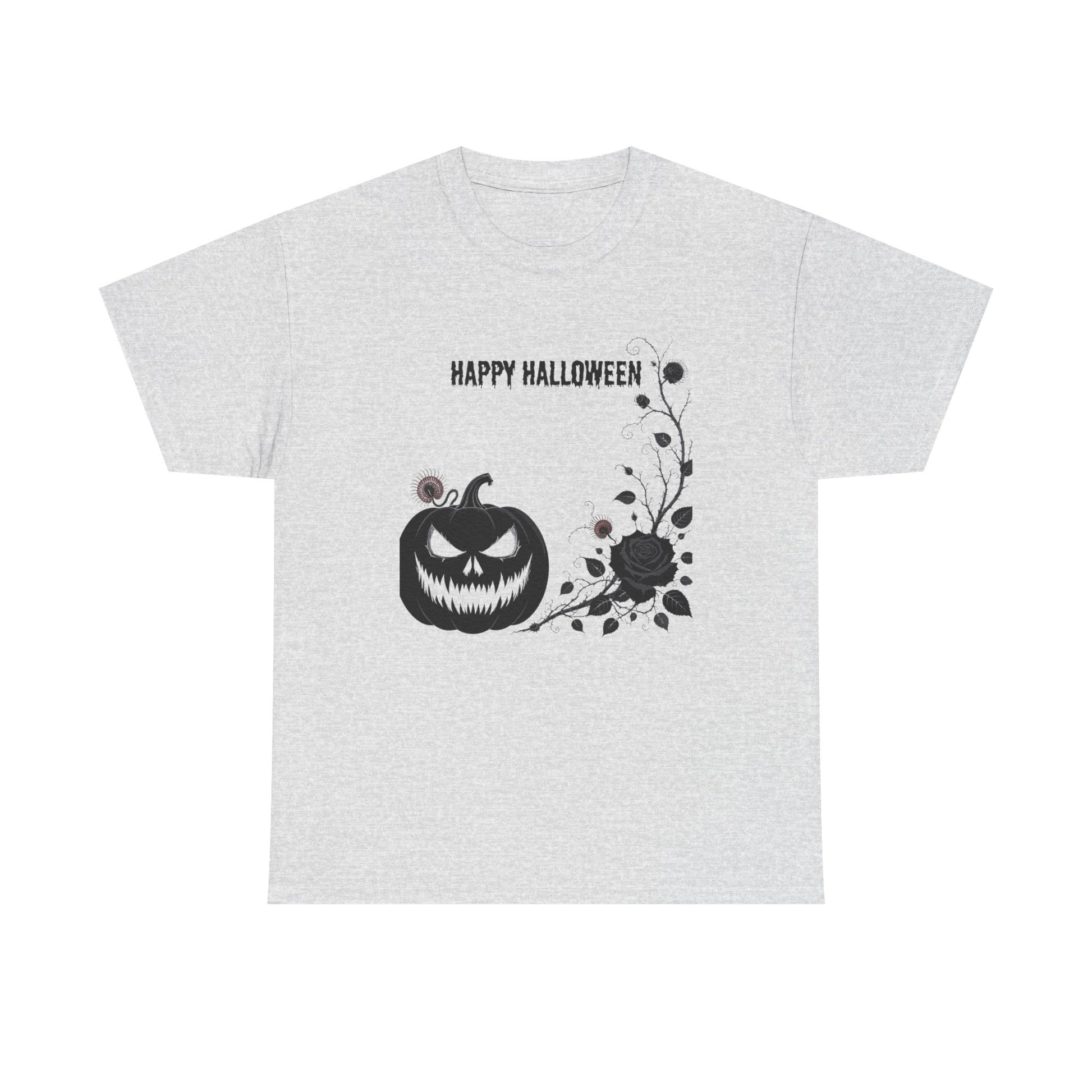 Halloween Unisex Heavy Cotton Tee, Spooky Shirt, Fall Fashion, Pumpkin Shirt, Halloween Celebration, Gothic Tee - Resilient Mind Media