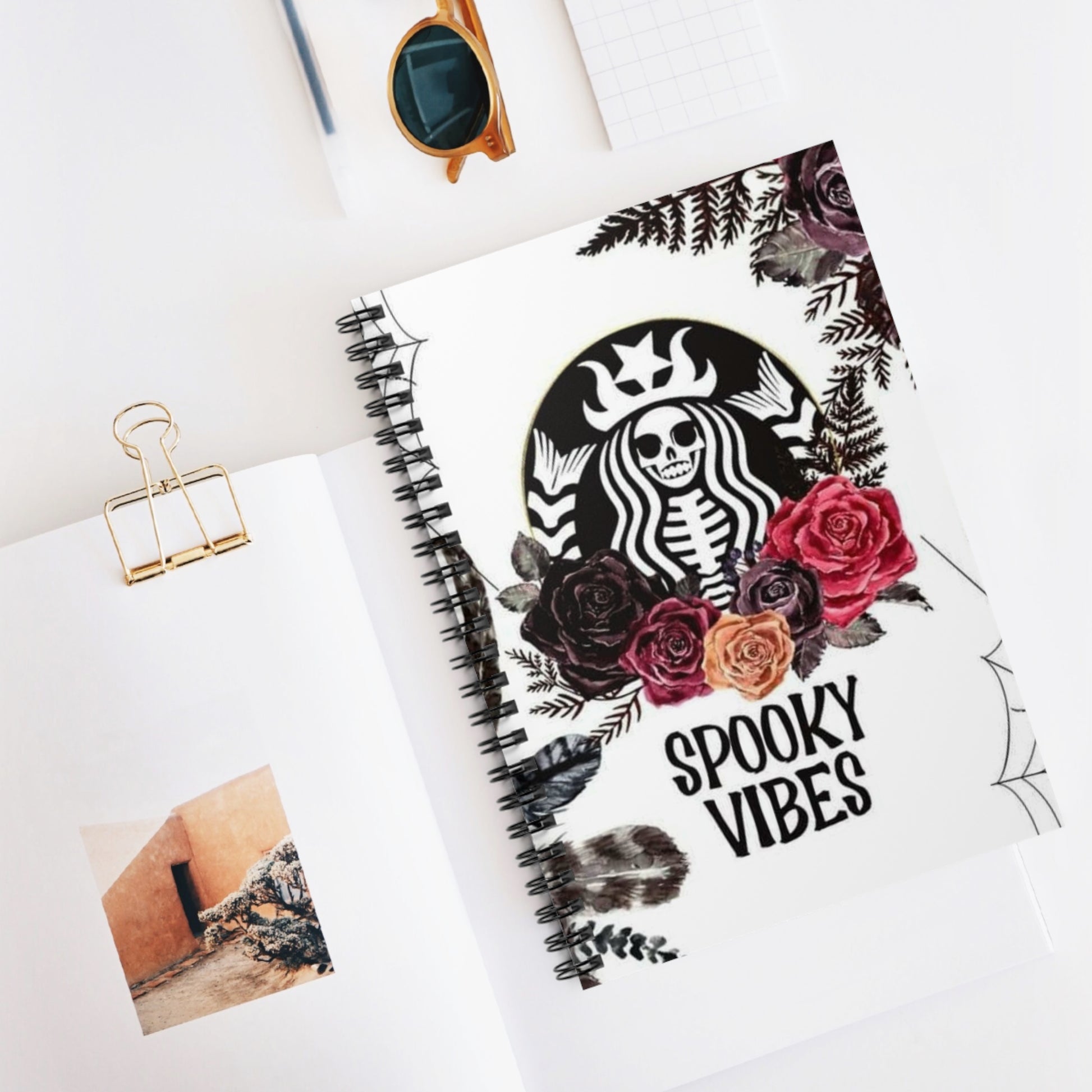 Spooky Vibes Spiral Notebook - Resilient Mind Media