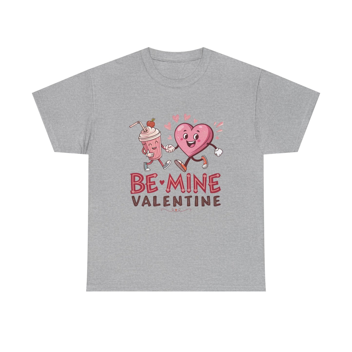 Valentine's Day Unisex Heavy Cotton Tee - 'Be Mine' Graphic T-Shirt - Resilient Mind Media