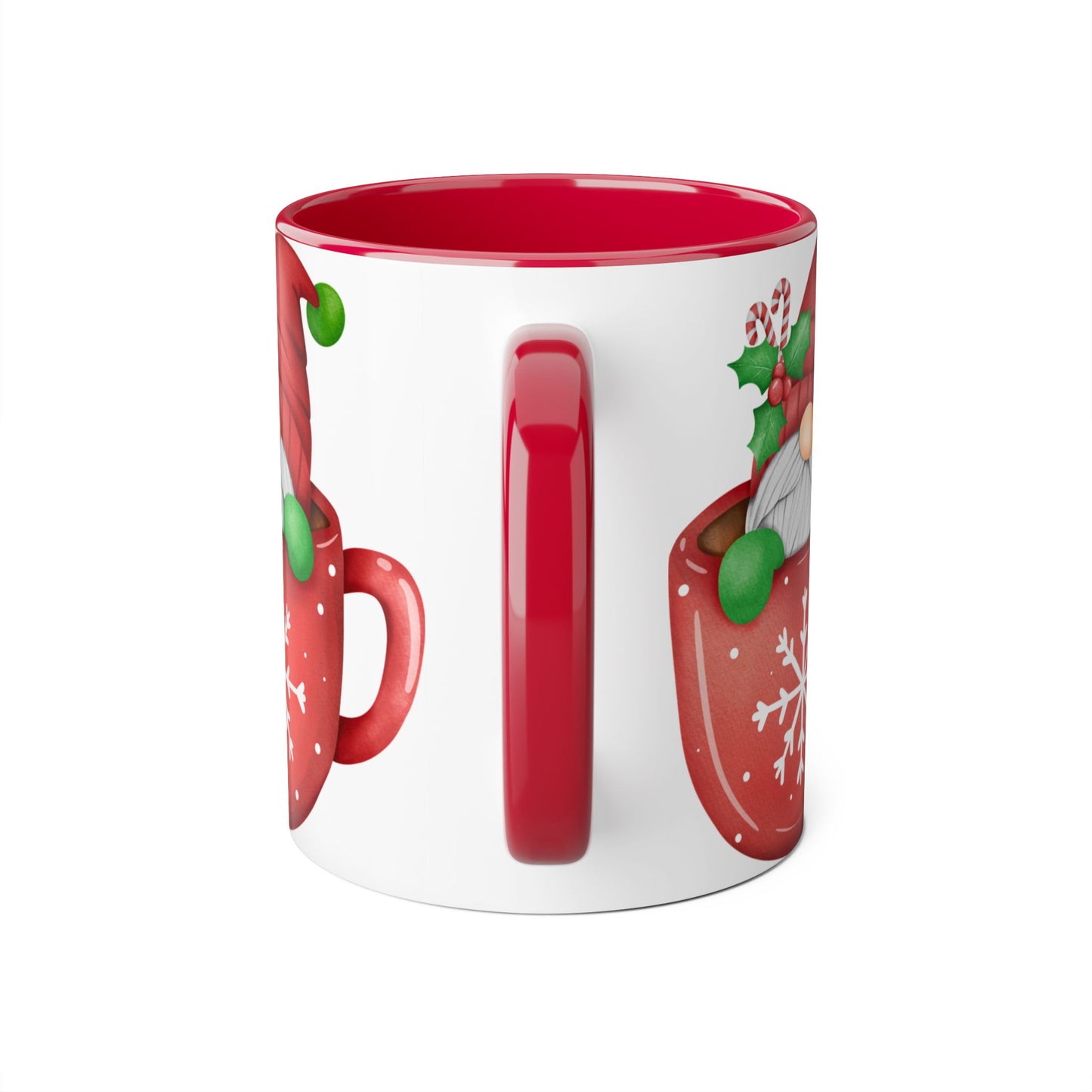 Festive Holiday Mug, Christmas Mug, Santa Coffee Cup, Winter Decor, Ho Ho Ho Gift - Resilient Mind Media