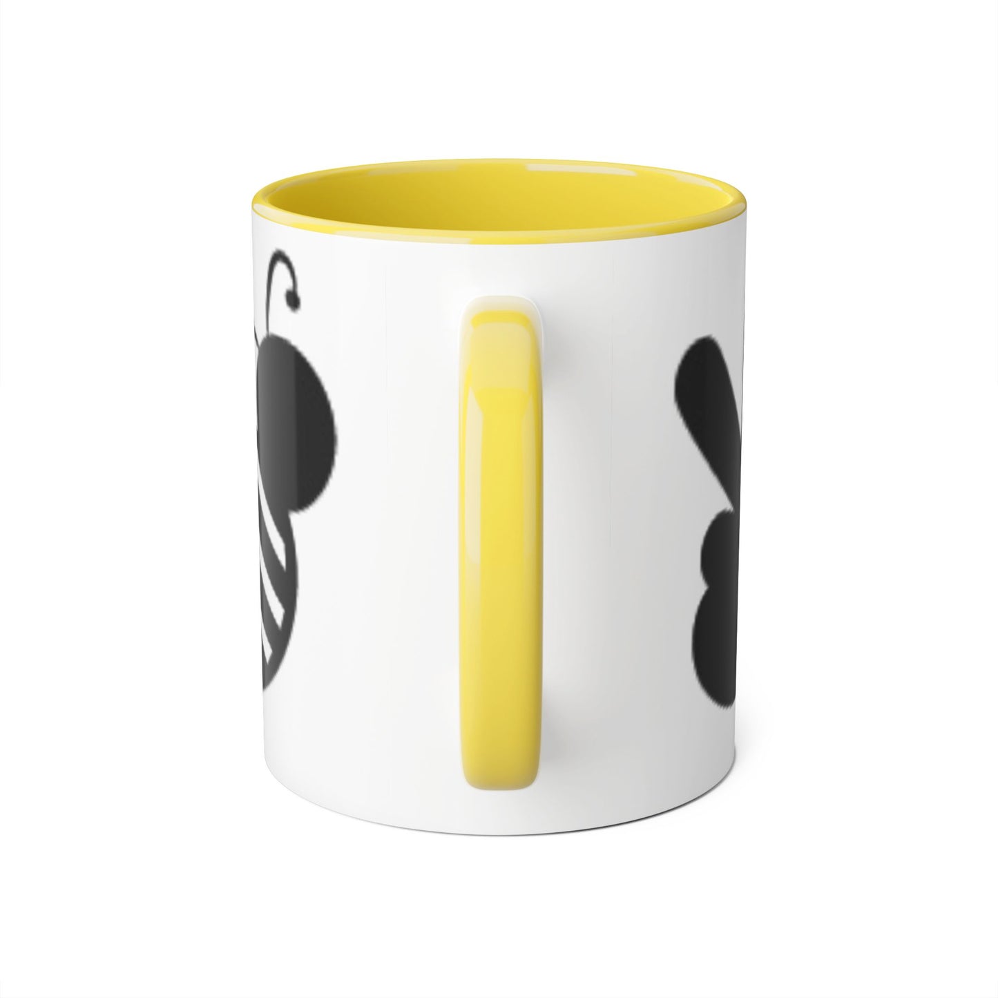 Chic Love Accent Mug - 11oz Black & White Design - Resilient Mind Media