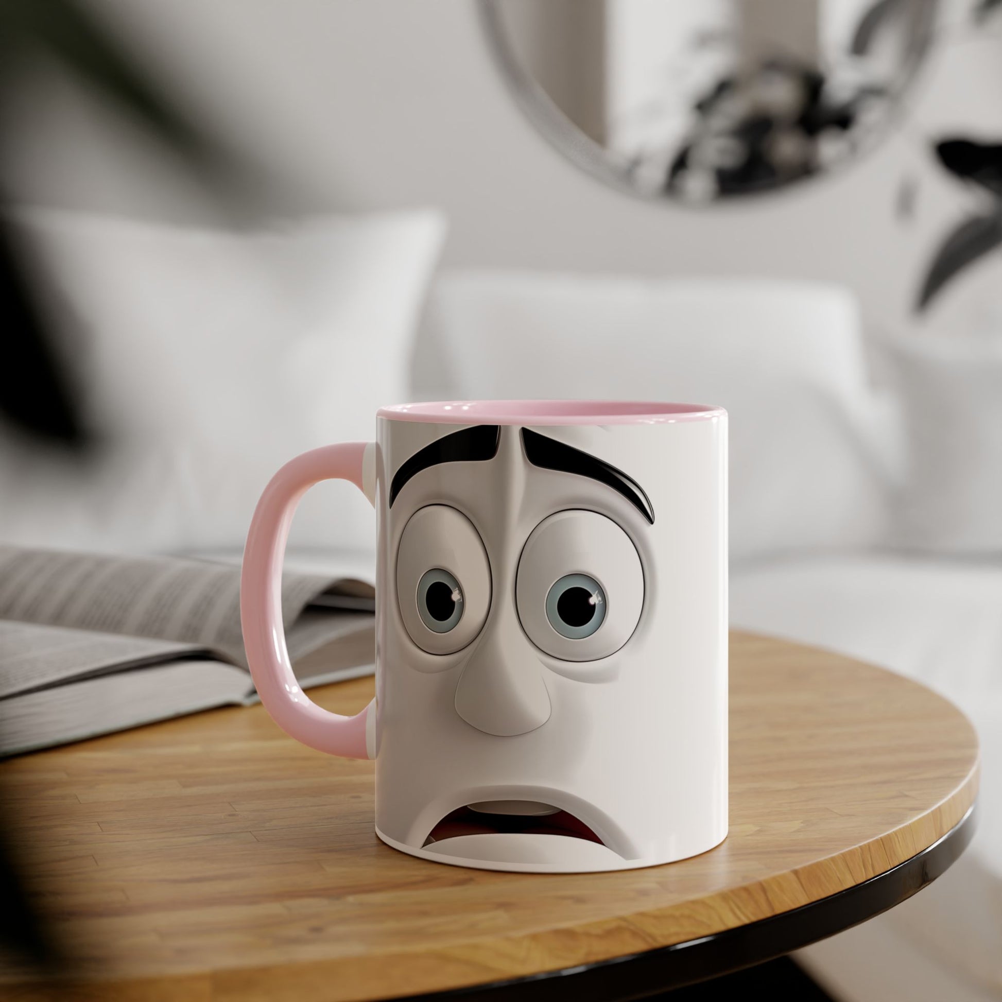 Funny Reaction Accent Mug - 11oz Coffee Cup for Humor Lovers - Resilient Mind Media