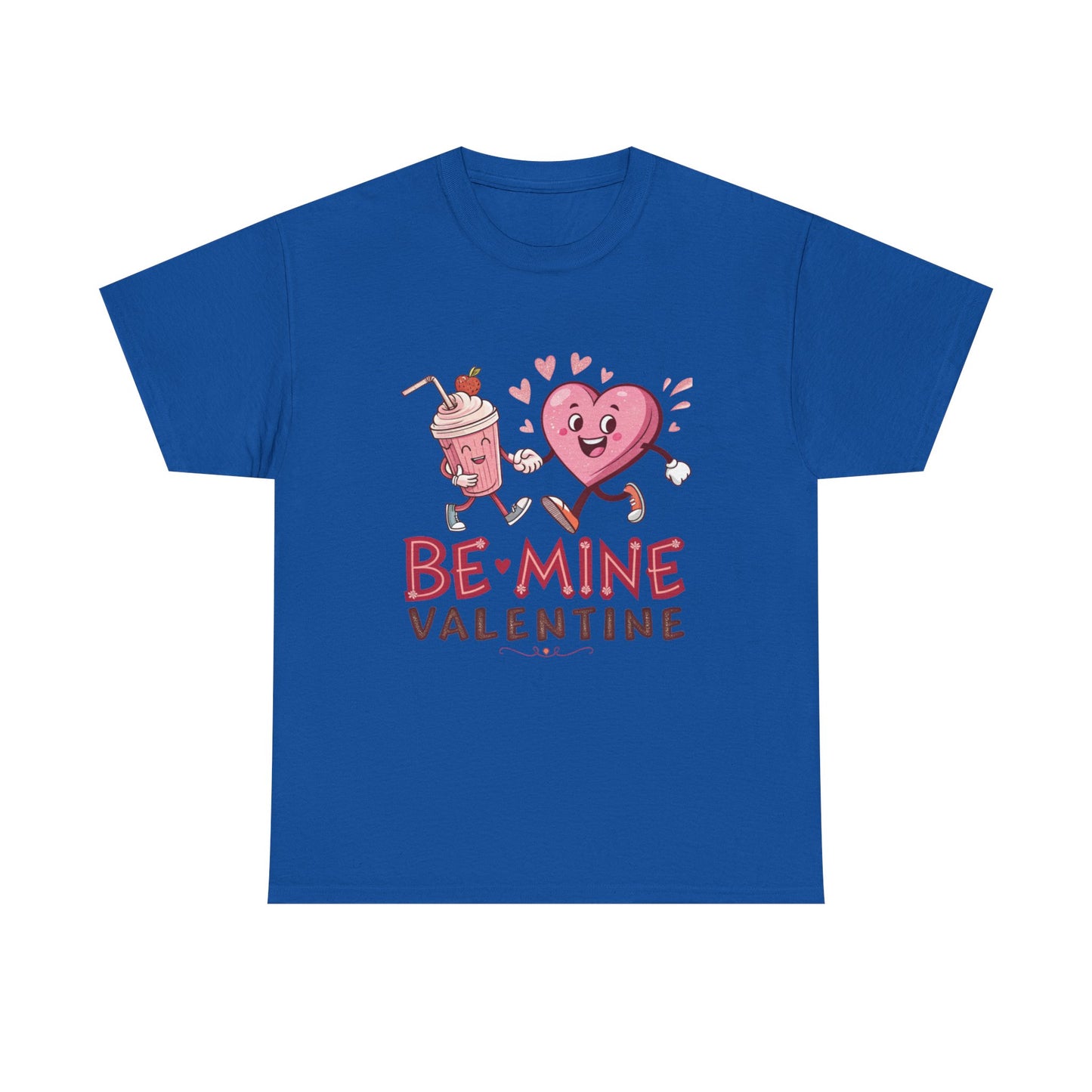 Valentine's Day Unisex Heavy Cotton Tee - 'Be Mine' Graphic T-Shirt - Resilient Mind Media