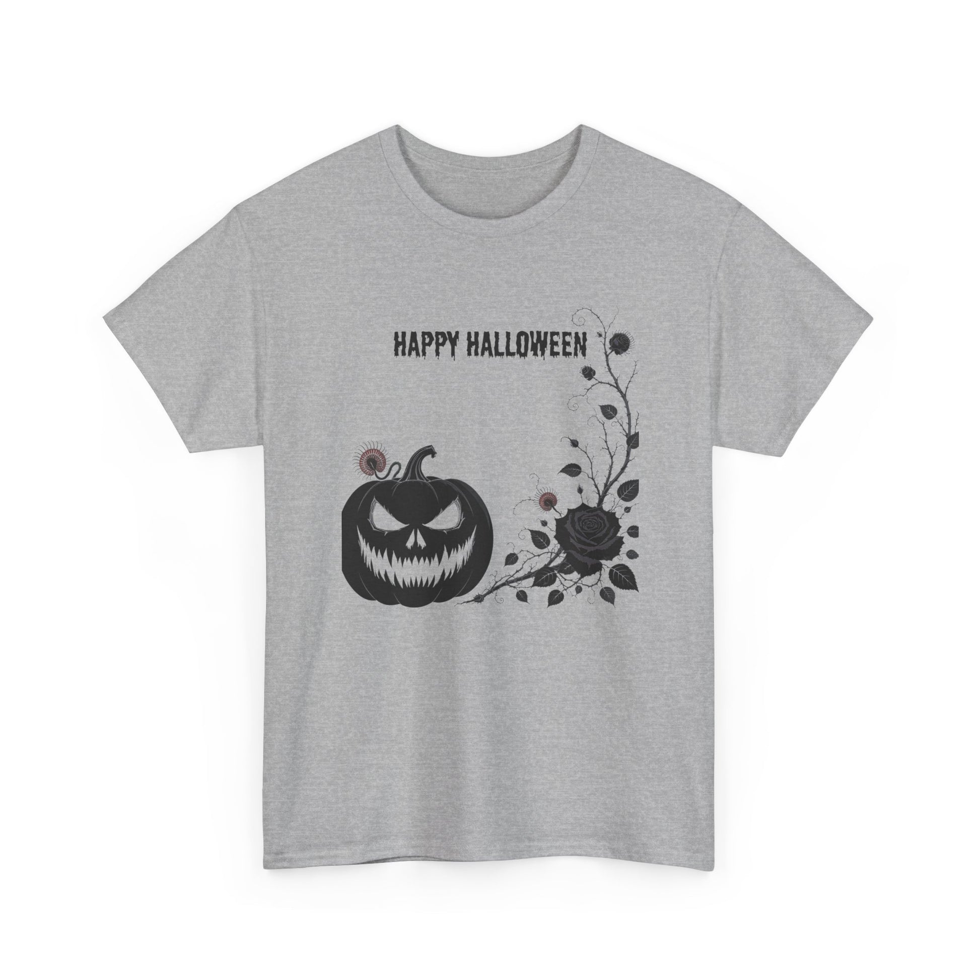 Halloween Unisex Heavy Cotton Tee, Spooky Shirt, Fall Fashion, Pumpkin Shirt, Halloween Celebration, Gothic Tee - Resilient Mind Media