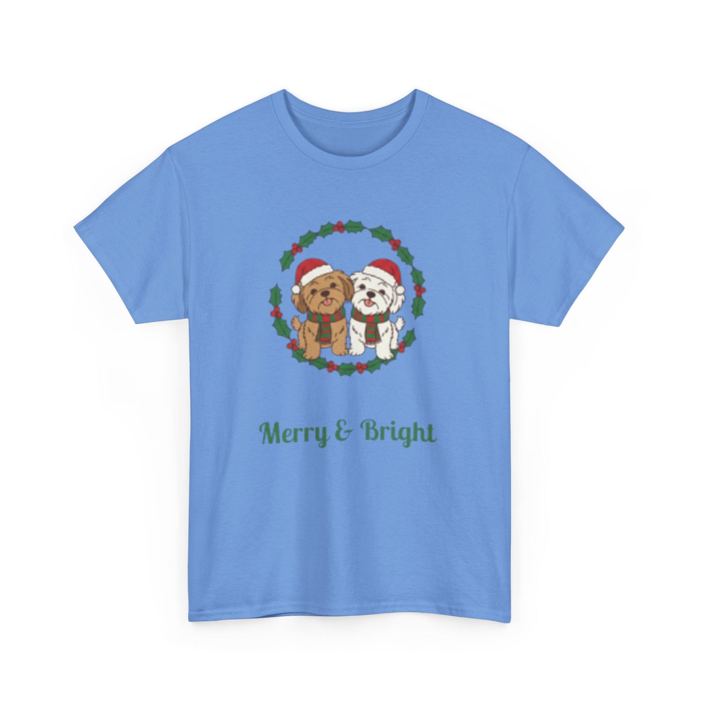 Unisex Holiday Tee, Merry & Bright Christmas Shirt, Cute Winter Clothing, Gift for Him/Her, Cozy Festive Apparel, Family Matching Tees - Resilient Mind Media