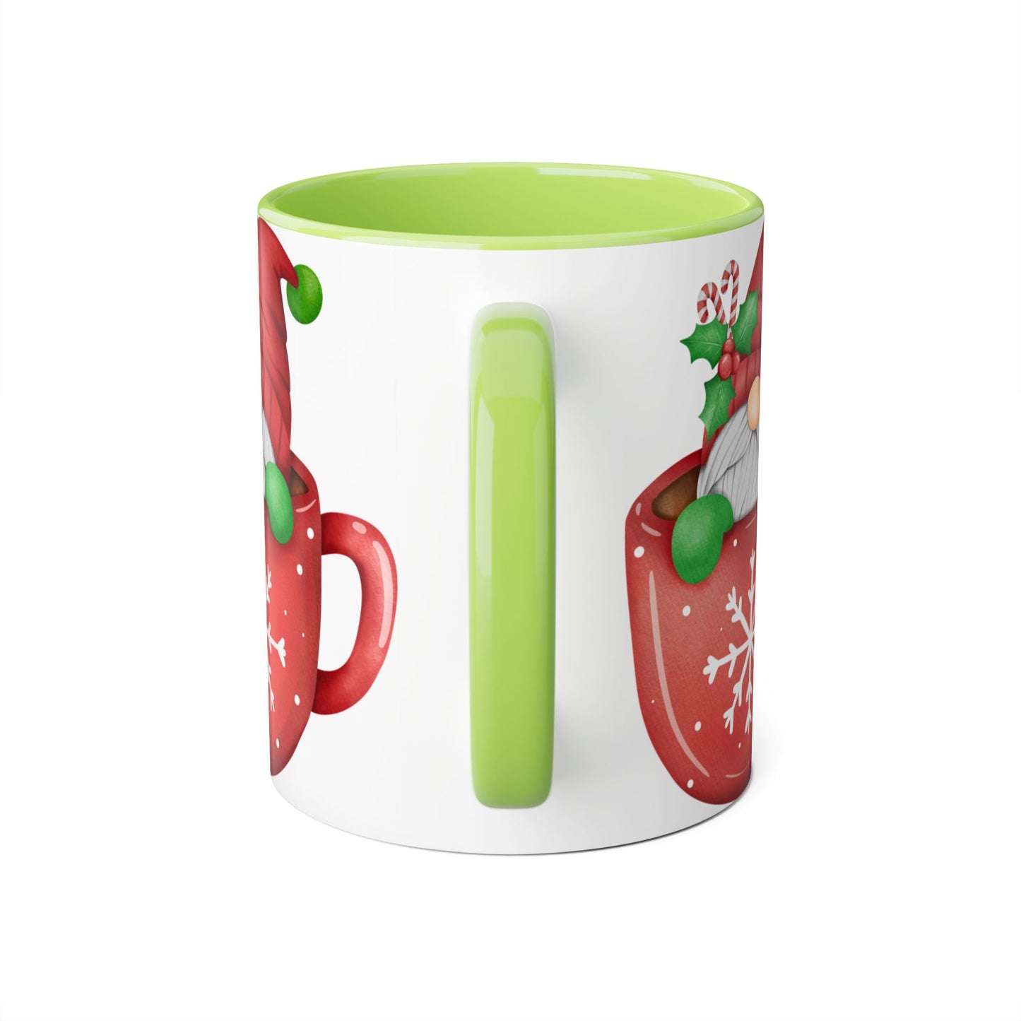 Festive Holiday Mug, Christmas Mug, Santa Coffee Cup, Winter Decor, Ho Ho Ho Gift - Resilient Mind Media