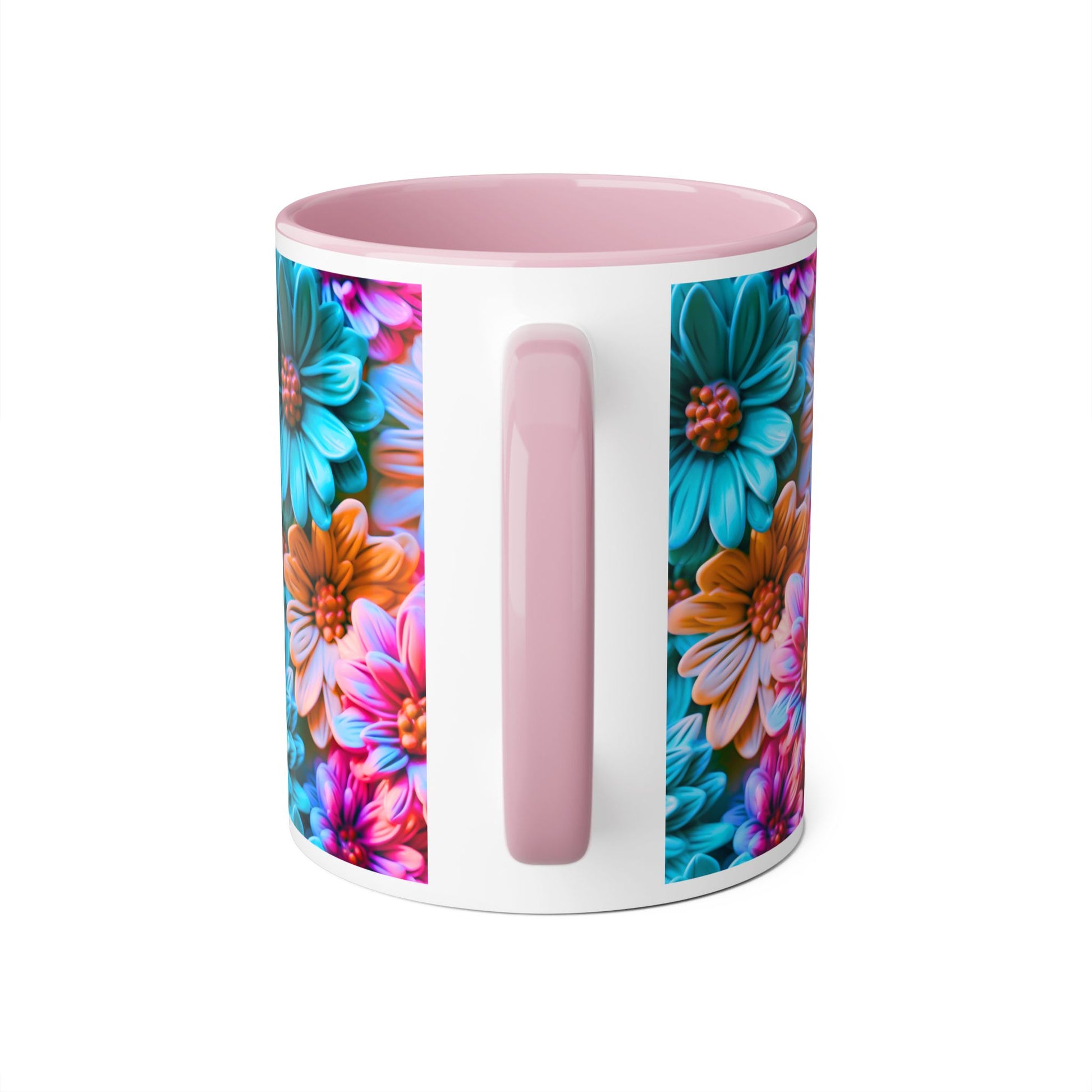 Vibrant Floral Accent Mug - 11oz Coffee Cup for Garden Lovers - Resilient Mind Media
