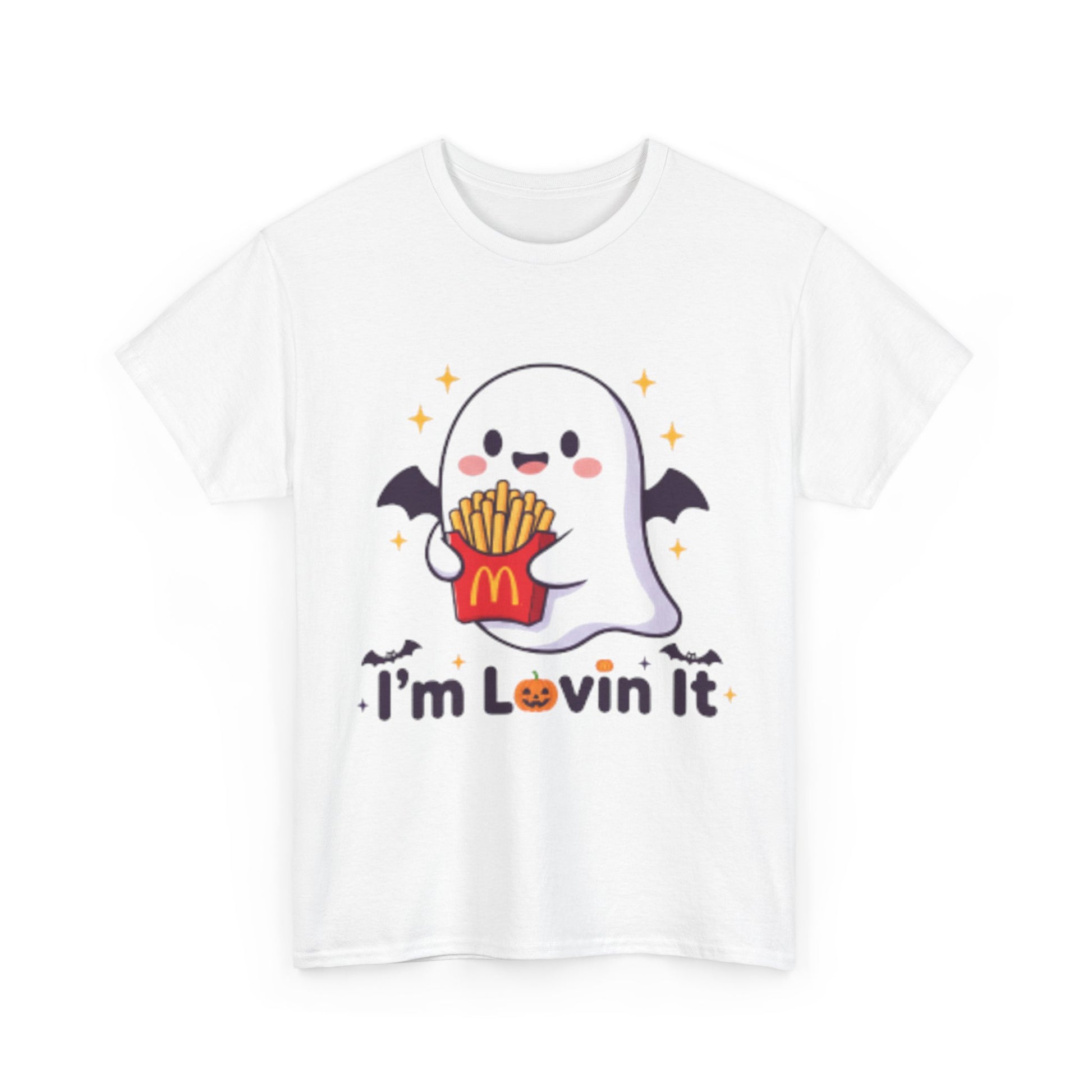 Cute Ghost Halloween Tee - Unisex Heavy Cotton Shirt, Spooky T-Shirt, Halloween Costume, Fall Apparel, Ghost Lovers Gift - Resilient Mind Media