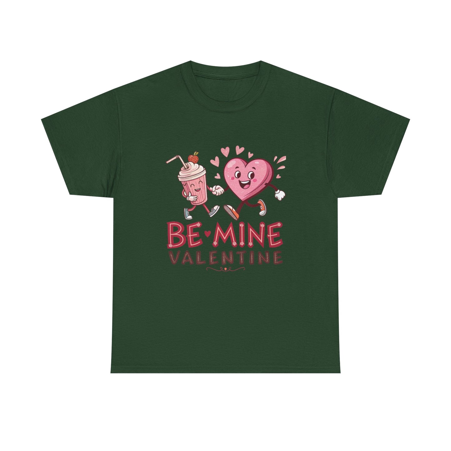 Valentine's Day Unisex Heavy Cotton Tee - 'Be Mine' Graphic T-Shirt - Resilient Mind Media