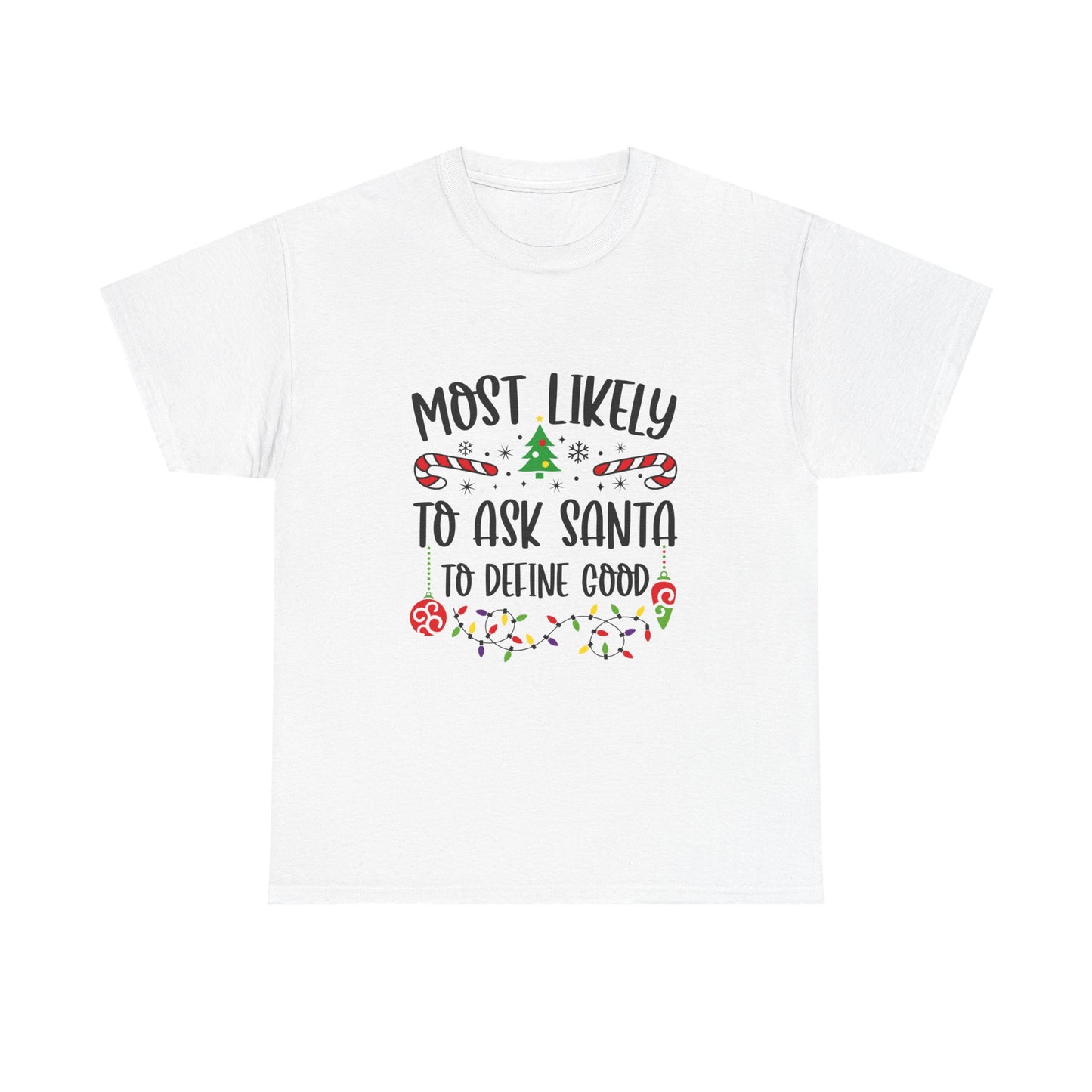 Funny Christmas Tee, Holiday Gift, Santa Humor Shirt for Adults, Unisex Cotton T-Shirt, Xmas Party Top, Holiday Laughter Apparel - Resilient Mind Media