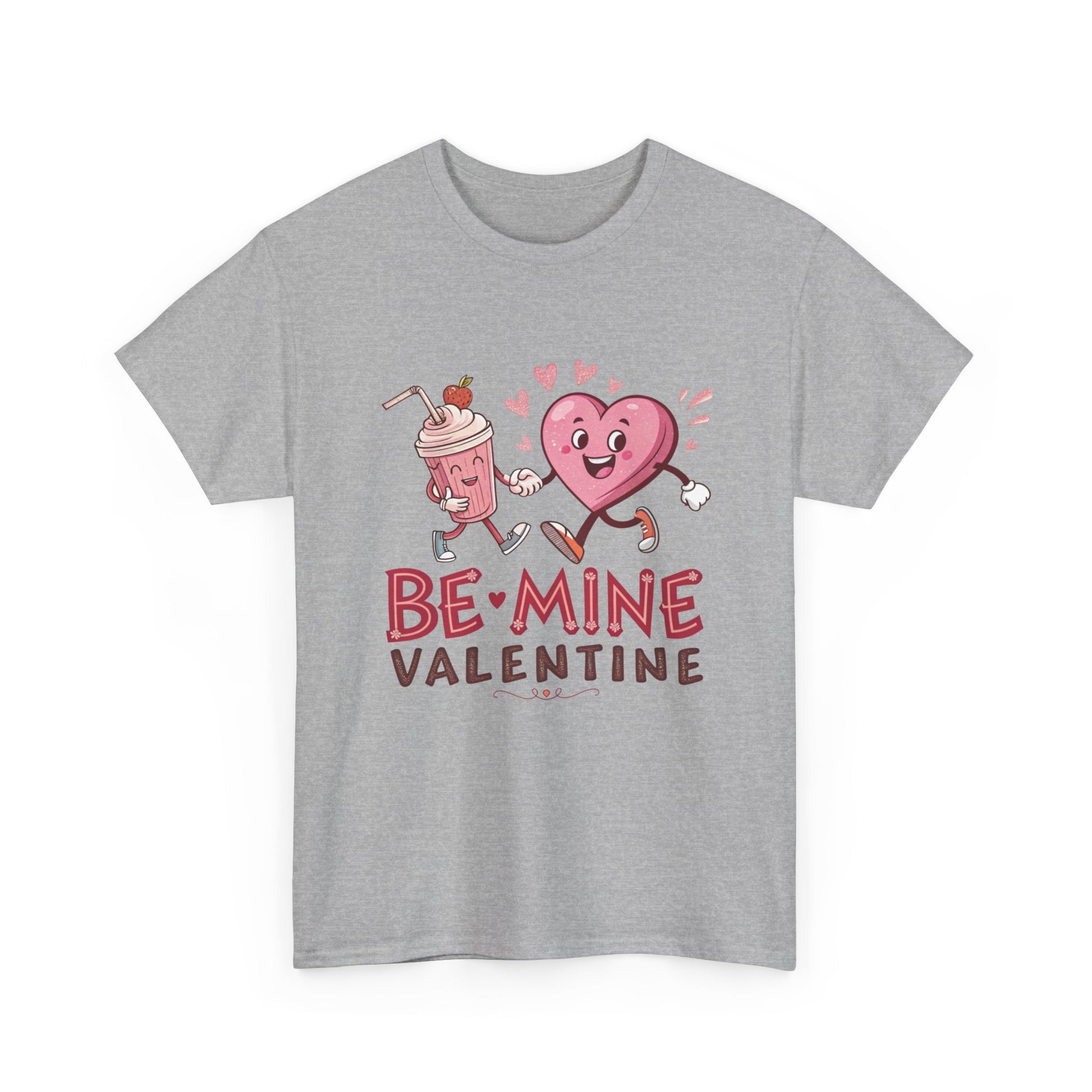 Valentine's Day Unisex Heavy Cotton Tee - 'Be Mine' Graphic T-Shirt - Resilient Mind Media