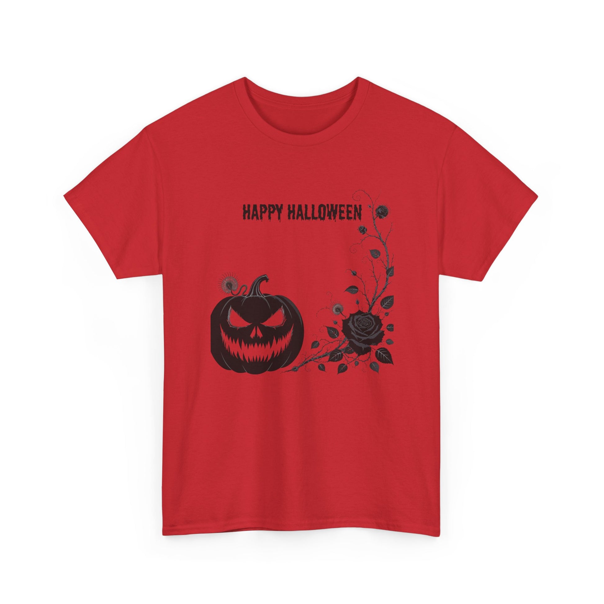 Halloween Unisex Heavy Cotton Tee, Spooky Shirt, Fall Fashion, Pumpkin Shirt, Halloween Celebration, Gothic Tee - Resilient Mind Media