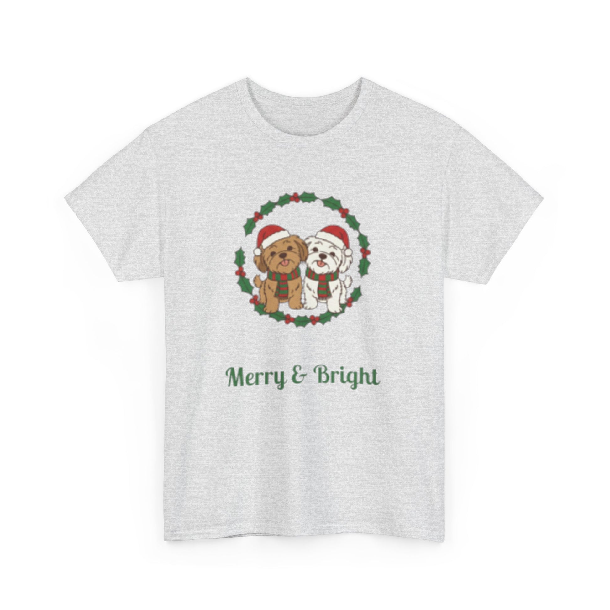 Unisex Holiday Tee, Merry & Bright Christmas Shirt, Cute Winter Clothing, Gift for Him/Her, Cozy Festive Apparel, Family Matching Tees - Resilient Mind Media