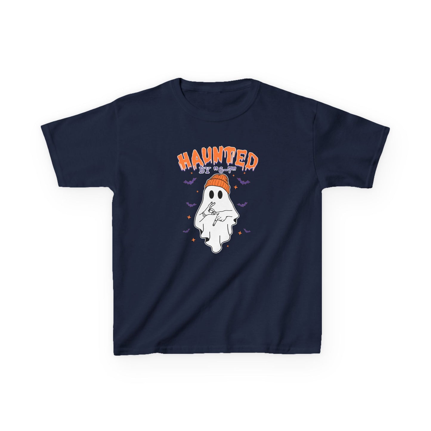 Haunted Kids Tee, Spooky Kids Shirt, Halloween Costume Tee, Trick - or - Treat Top, Ghost Graphic Tee, Fun Gift for Children - Resilient Mind Media