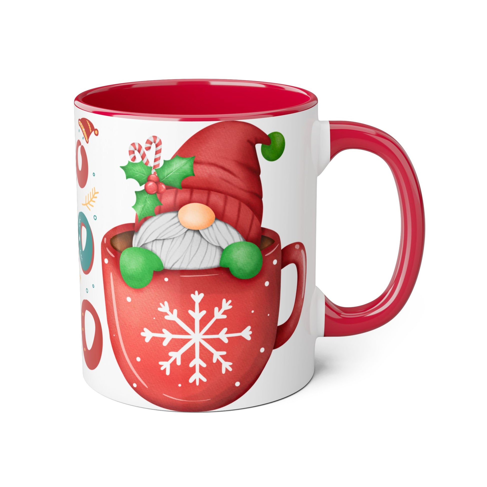 Festive Holiday Mug, Christmas Mug, Santa Coffee Cup, Winter Decor, Ho Ho Ho Gift - Resilient Mind Media