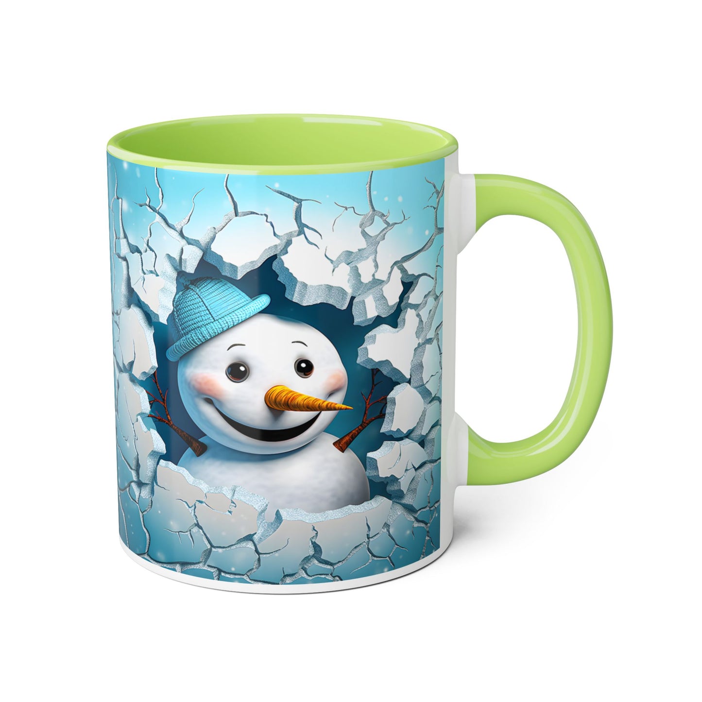 Winter Wonderland Snowman Accent Mug, 11oz - Resilient Mind Media