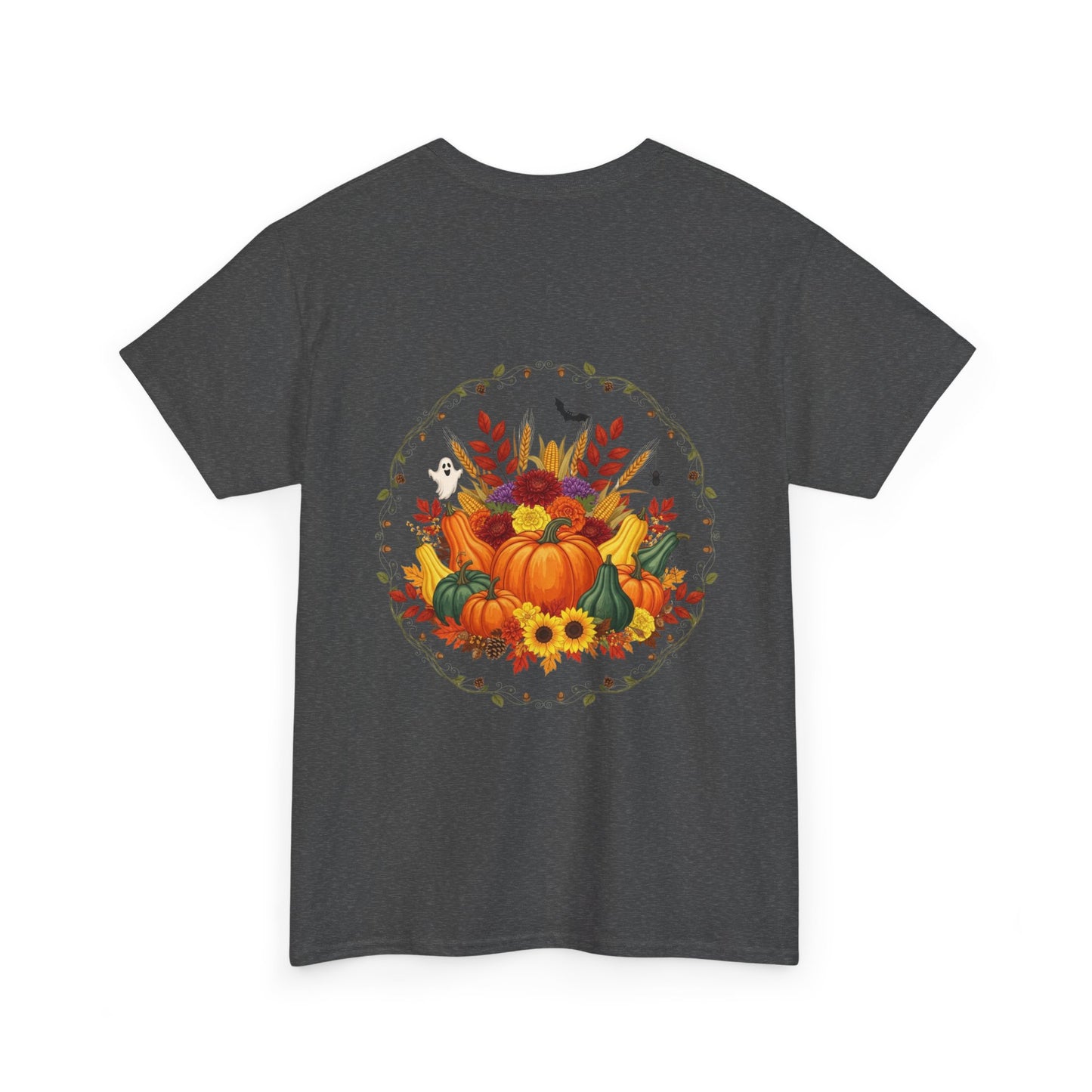 Fall Vibes Unisex Cotton Tee | Cute Autumn Shirt for Thanksgiving, Seasonal Gatherings, Cozy Nights, Harvest Celebrations, Gift