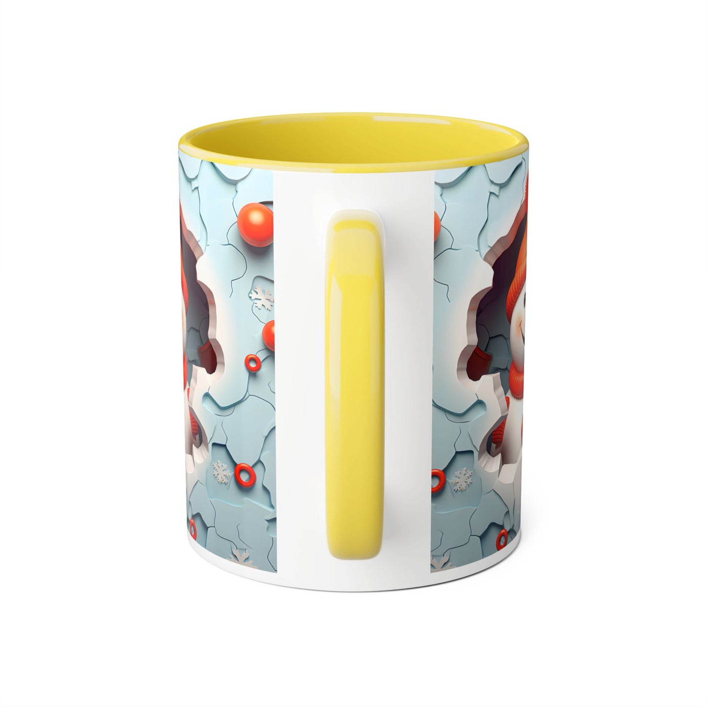 Winter Wonderland Accent Mug - 11oz Christmas Snowman Design - Resilient Mind Media