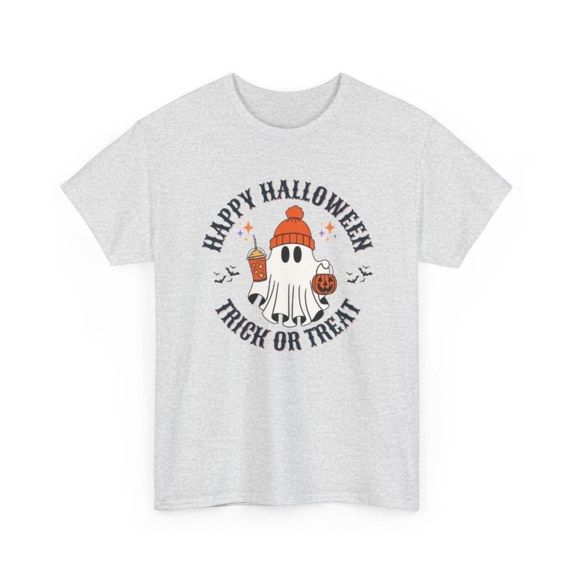 Halloween Ghost T-Shirt | Happy Halloween Trick or Treat Tee | Unisex Cotton Shirt | Spooky Season Apparel | Gifts for Halloween [...] - Resilient Mind Media
