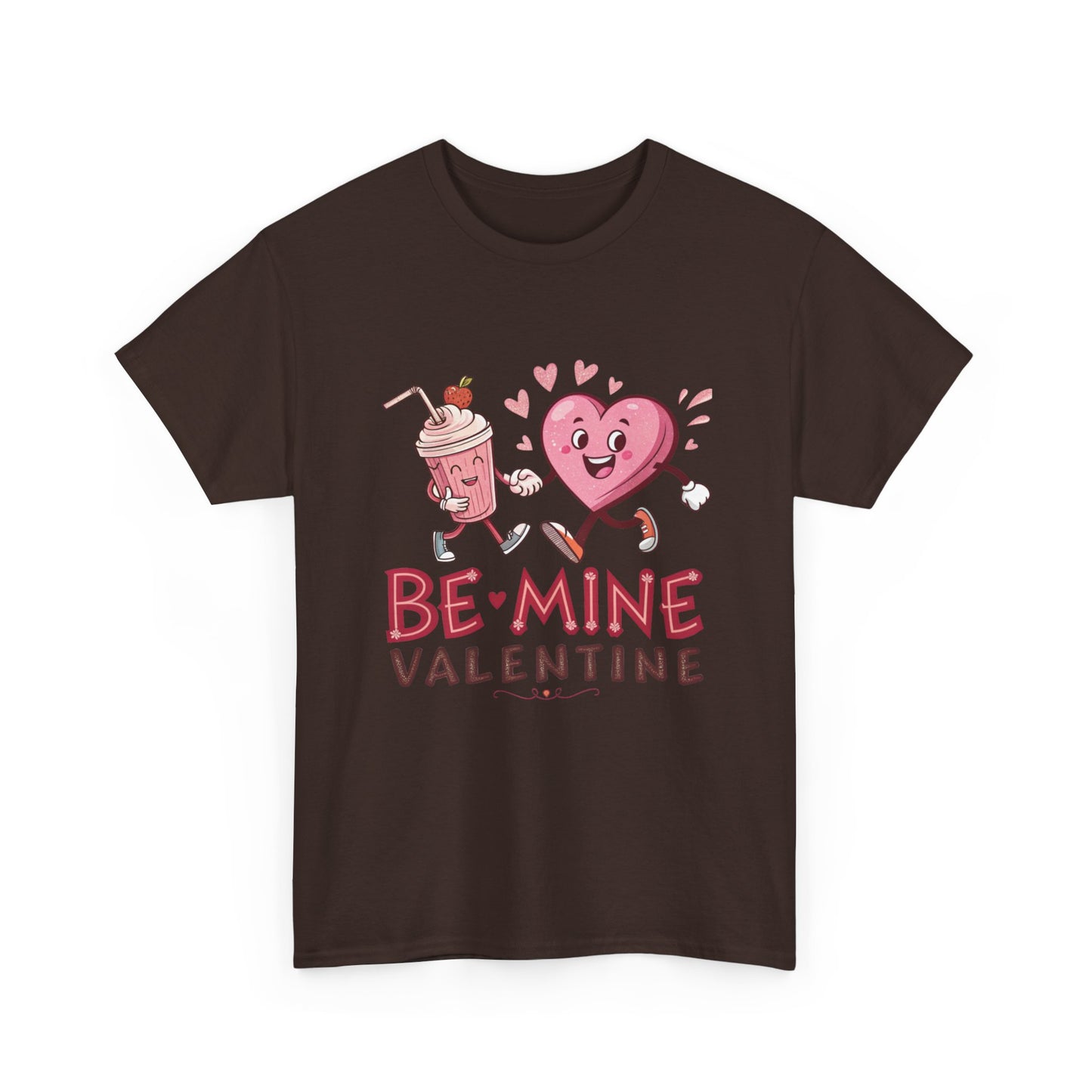 Valentine's Day Unisex Heavy Cotton Tee - 'Be Mine' Graphic T-Shirt - Resilient Mind Media
